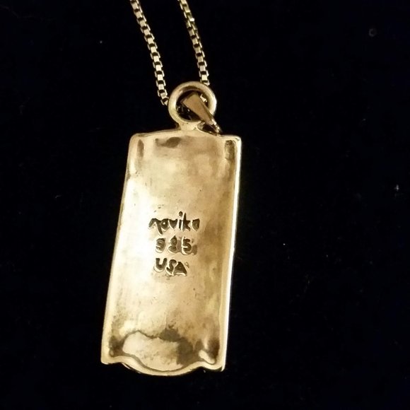 Navika Sterling Silver Tennis Pendant Necklace - Picture 5 of 8